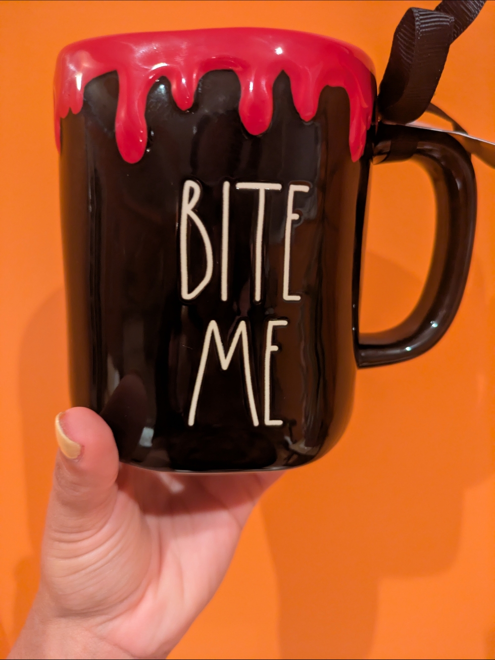 Rae Dunn BITE ME Halloween Mug